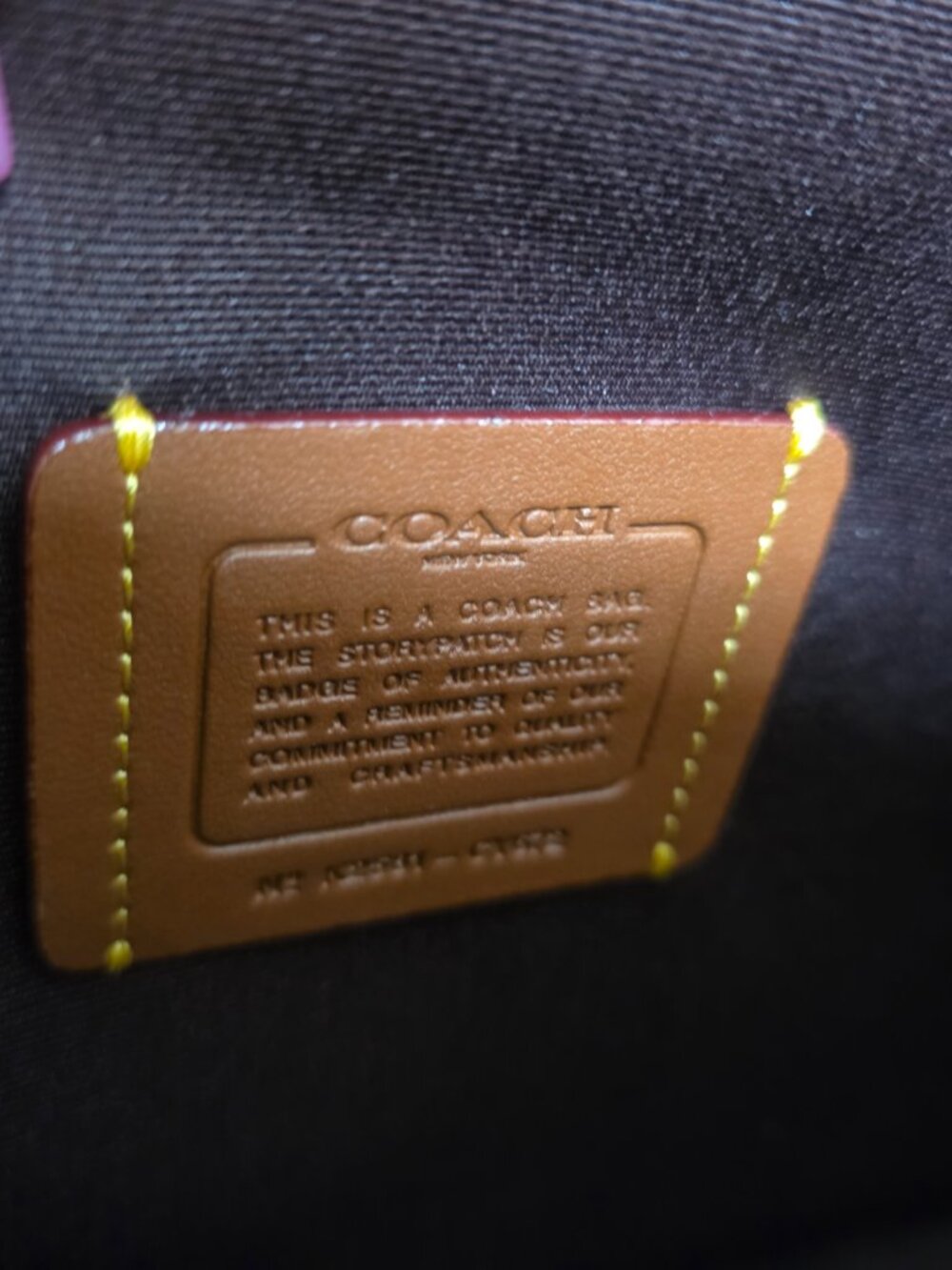 NEW AUTHENTIC COACH MAGGIE TOTE LAVENDER - Picture 2 of 6